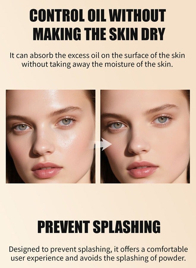 HelloKiss Long-Lasting Oil Control Micro-Fine Setting Powder - Invisible Finish & Pore Blurring for All Skin Types | Makeup Setting & Baking - Image 2